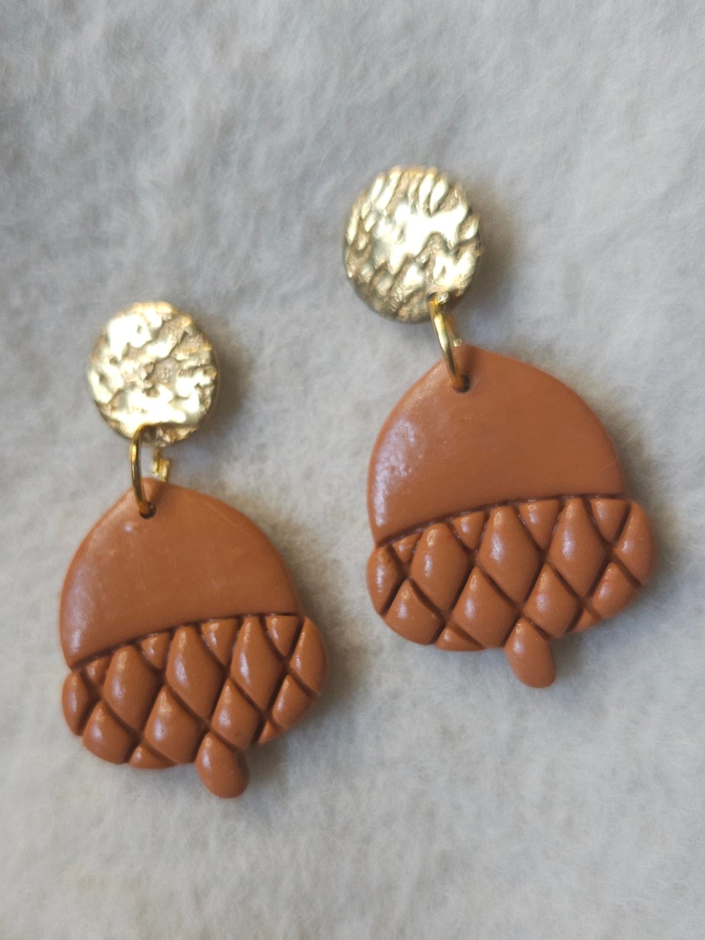 Poly clay acorn