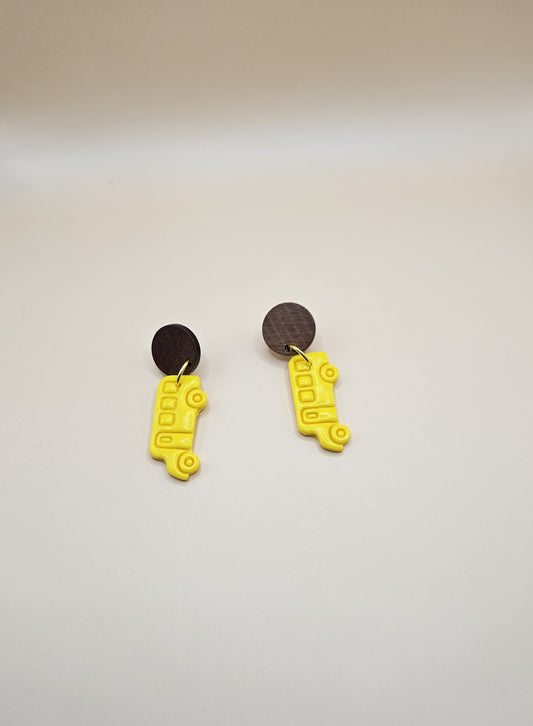 School Bus- Earrings
