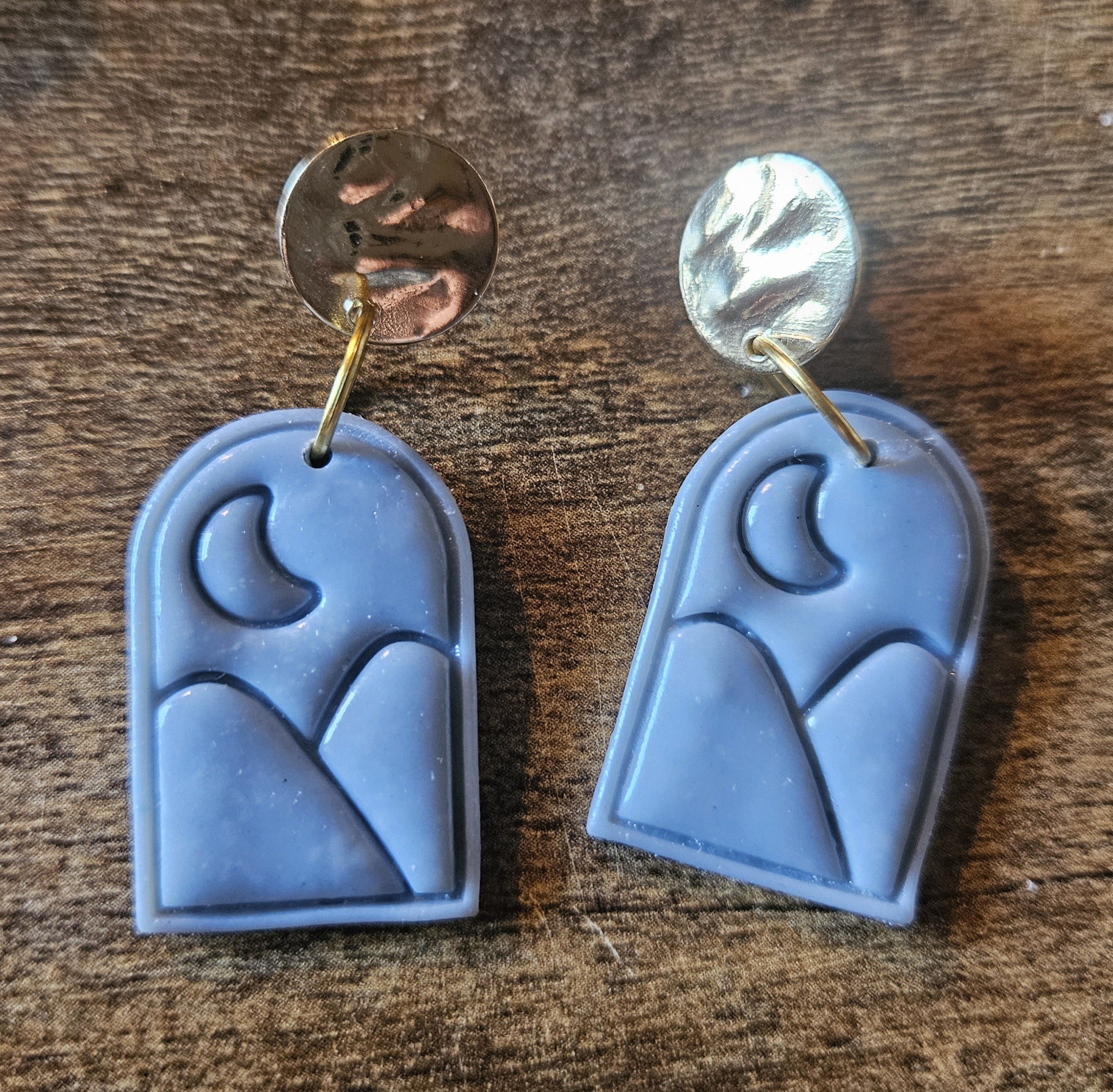 Moutain Poly Clay earrings