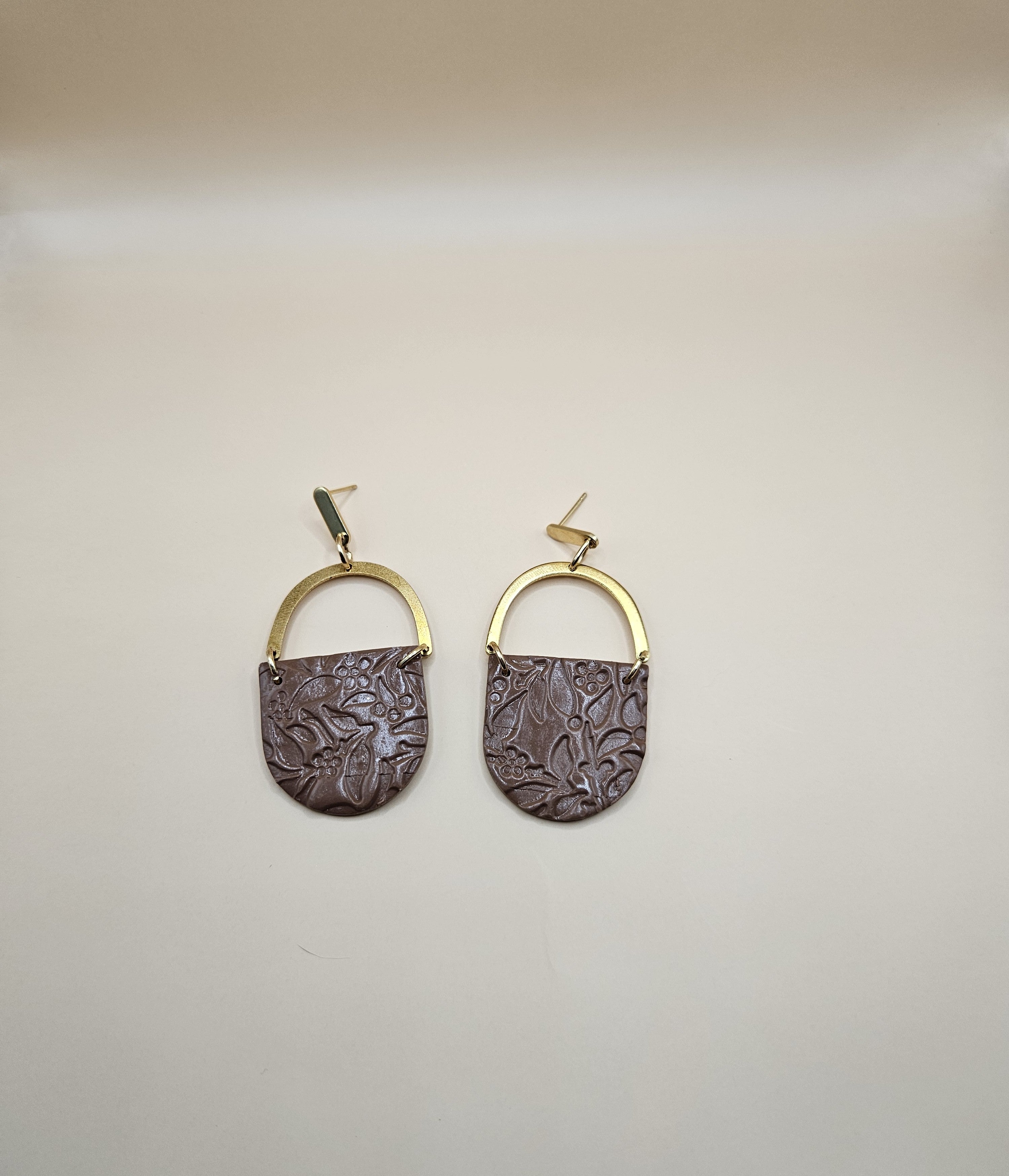 Flower and Gold- Earrings